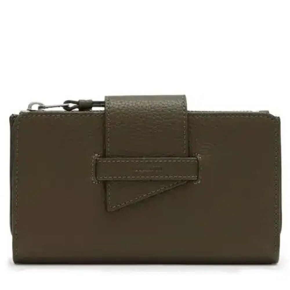 🫒 AllSaints Olive Leather Ray Wallet – NWT | Sold Out Online 🫒